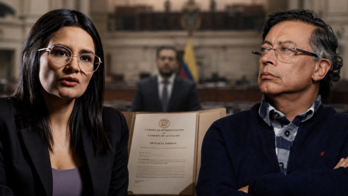 Angie Rodríguez lleva a Gustavo Petro a la Comisión de Acusación