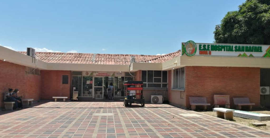 Fachada de la E.S.E. Hospital San Rafael de San Juan del Cesar, La Guajira.