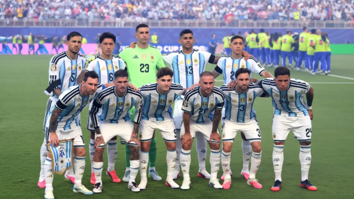 Selección Argentina antes de enfrentar a Inglaterra en el Mundial 2026