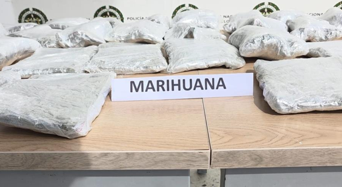 Paquetes con cerca de 40 kilos de marihuana incautados antes de llegar a Valledupar