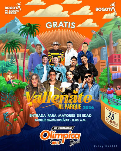 Artistas confirmados para Vallenato al Parque 2026