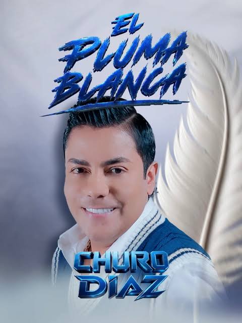 Portada oficial del álbum El Pluma Blanca del cantante vallenato Churo Díaz, presentado en Valledupar.
