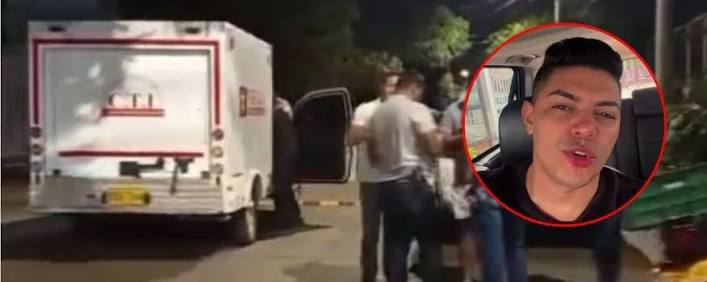 Escena del atentado contra el empresario Luis Esquea en Valledupar.
