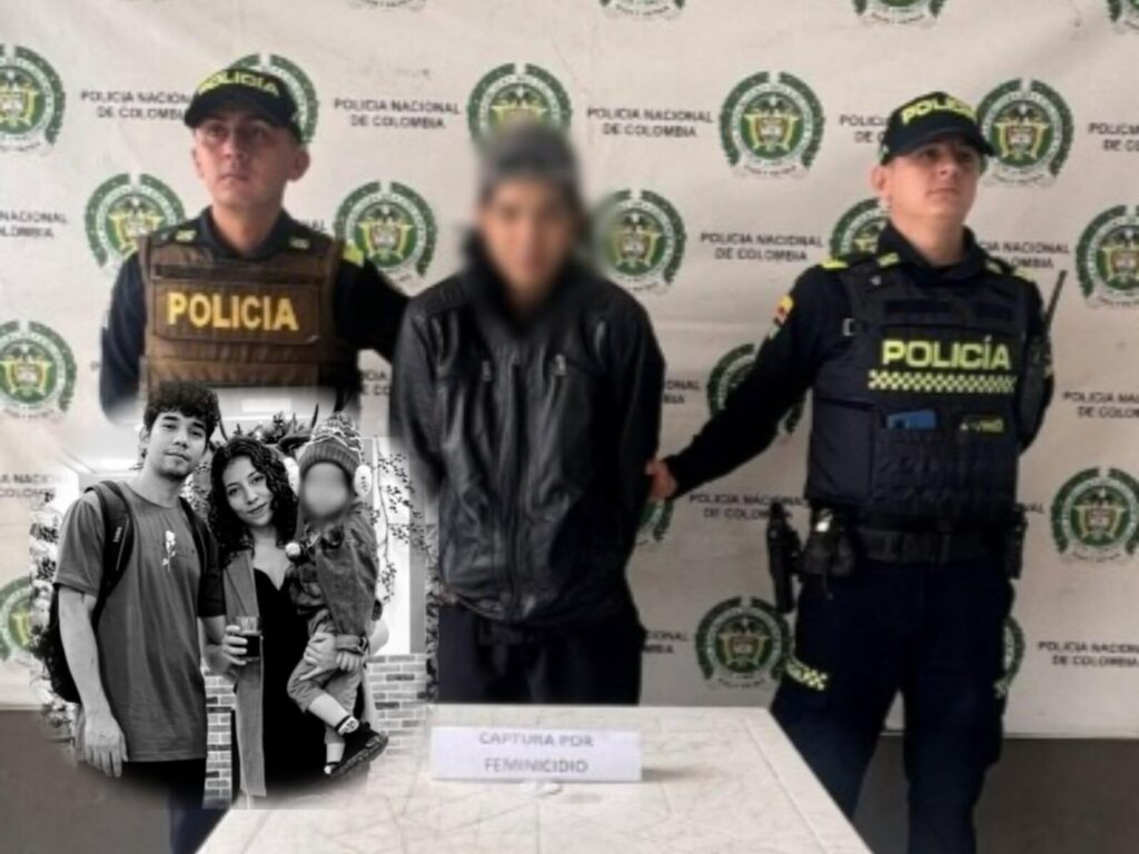 Policía presenta a un hombre capturado por el presunto feminicidio de una joven en Líbano, Tolima