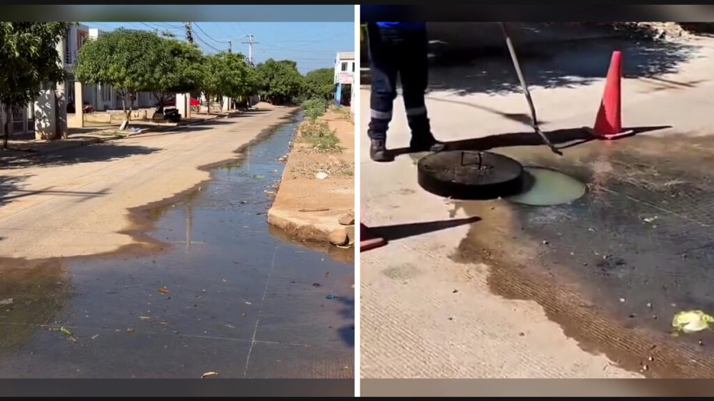 Denuncia ciudadana en San Jerónimo e intervención de Emdupar por aguas residuales