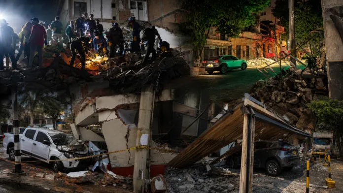 Pereira tras el terremoto con escombros, edificios afectados y labores de rescate