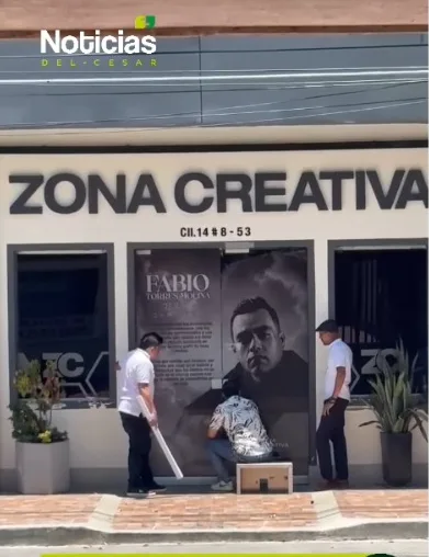 Homenaje a Fabio Torres en Zona Creativa de Valledupar