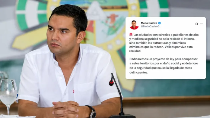 Mello Castro impulsa proyecto de ley para compensar a ciudades con cárceles de alta y mediana seguridad como Valledupar.