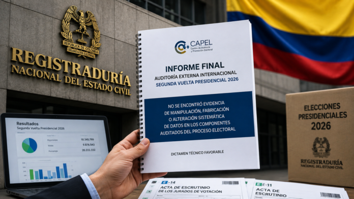 Auditoría no halló manipulación en segunda vuelta de 2026