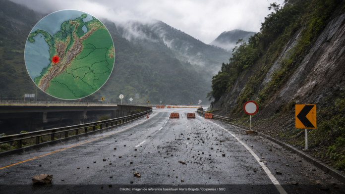 Sismo de 7,4 en Colombia y cierre preventivo de la vía Bogotá–Villavicencio