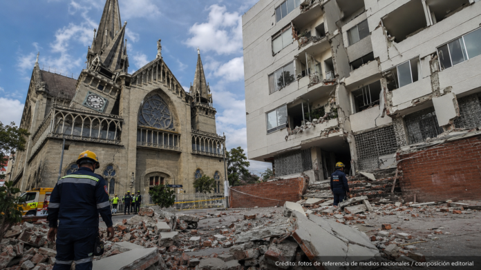 Sismo de 7,4 en Colombia deja daños en edificaciones del Eje Cafetero