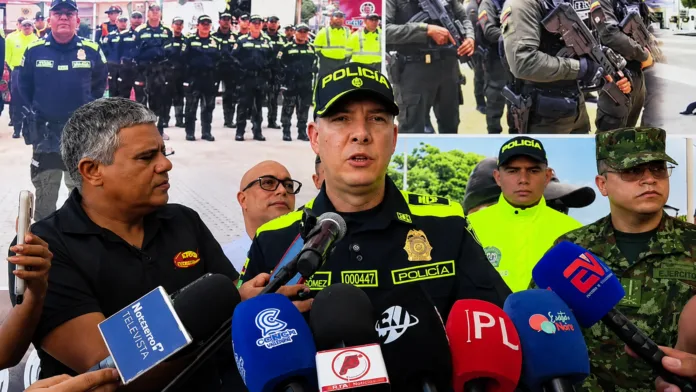Coronel Germán Alexander Gómez entrega declaraciones sobre operativo contra estructuras delincuenciales en Valledupar