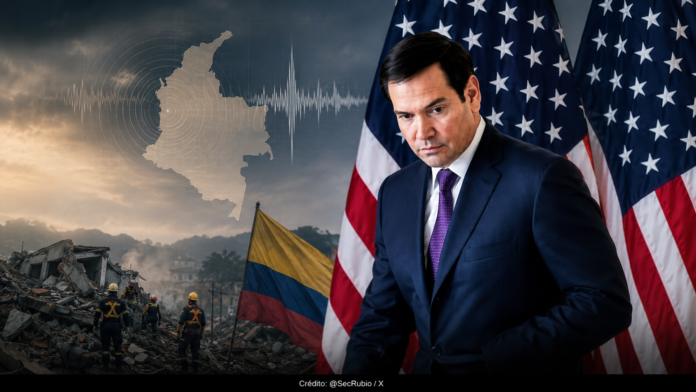 Estados Unidos ofrece apoyo a Colombia tras sismo de 7,4 con Marco Rubio
