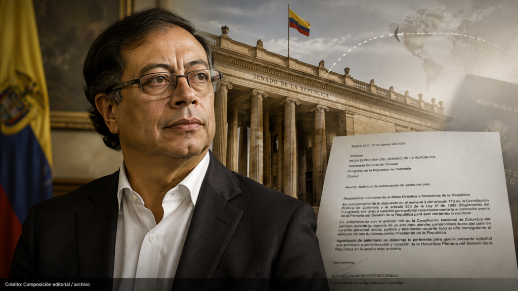 Petro pide permiso al Senado para viajar durante su primer año como expresidente