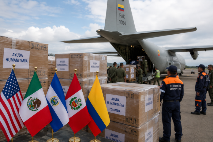 Ayuda internacional a Colombia llega en vuelos humanitarios tras el terremoto