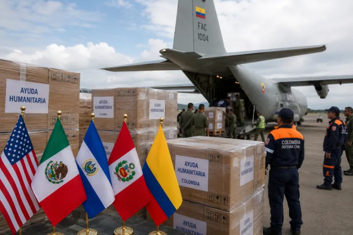 Ayuda internacional a Colombia llega en vuelos humanitarios tras el terremoto