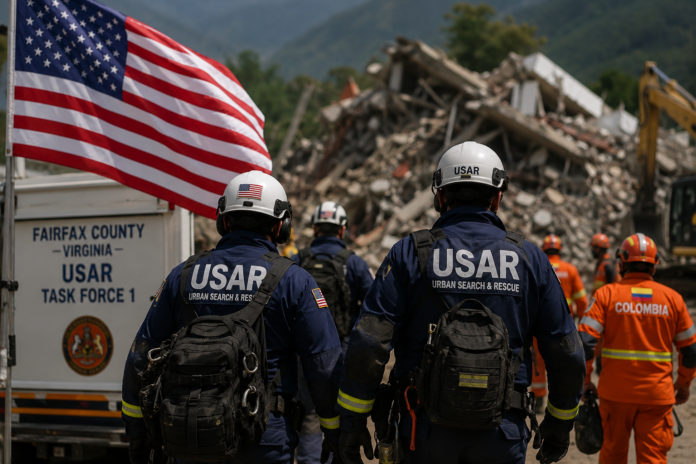 Estados Unidos envía rescatistas a Colombia tras terremoto de 7,4
