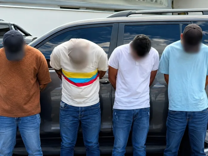 Cuatro presuntos integrantes de Los Toyotas capturados en Río de Oro, Cesar