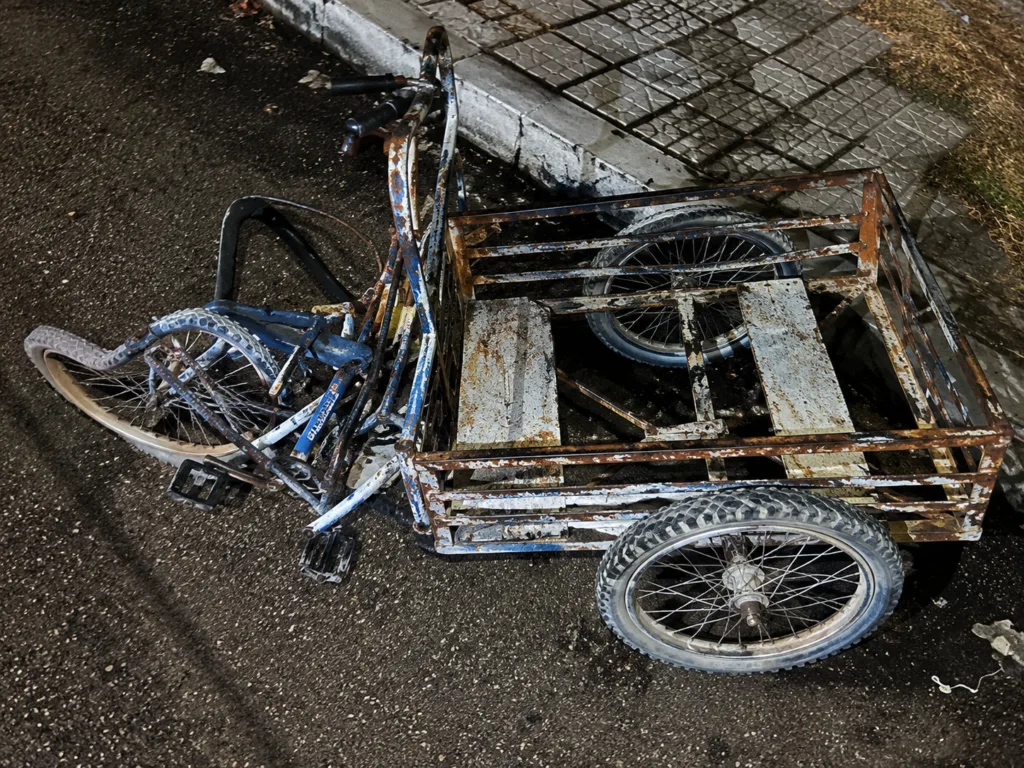 Triciclo de vendedores involucrado en accidente en Don Alberto, Valledupar
