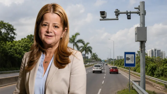 Elsa Noguera cuestiona las fotomultas en la Vía al Mar y pide suspender nuevas cámaras