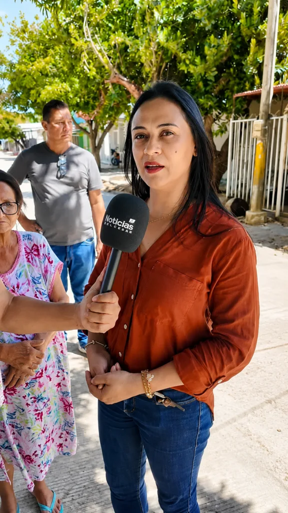 Yanitza Álvarez Corrales habla sobre aguas negras en Villa Miriam, Valledupar