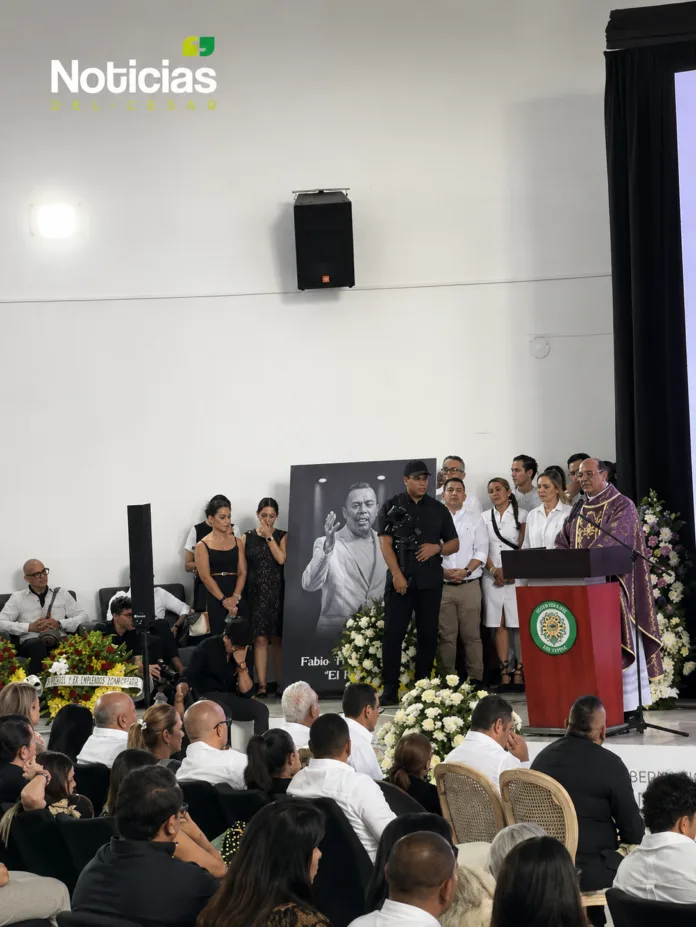 Eucaristía por Fabio Torres durante sus honras fúnebres en Valledupar