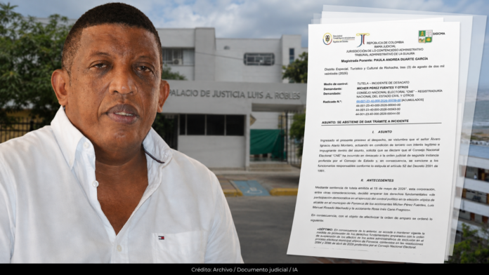 Caso de Micher Pérez y auto del Tribunal Administrativo de La Guajira sobre el incidente de desacato contra el CNE.