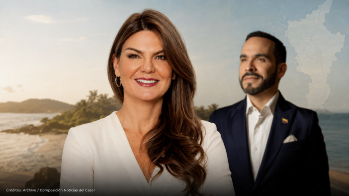 María Isabel Campo junto a Abelardo de la Espriella en una composición sobre su posible llegada a Fontur