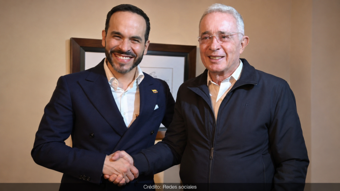 Álvaro Uribe y Abelardo de la Espriella durante un encuentro previo al inicio del nuevo Gobierno