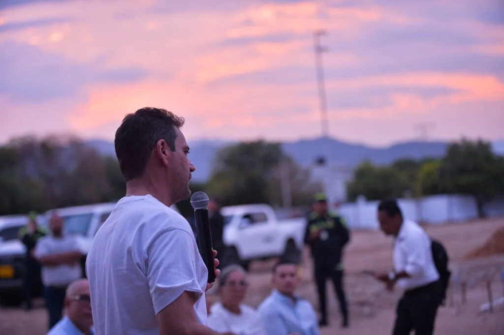 Intervención durante el acto de inicio de obras de la cancha de Francisco de Paula en Valledupar