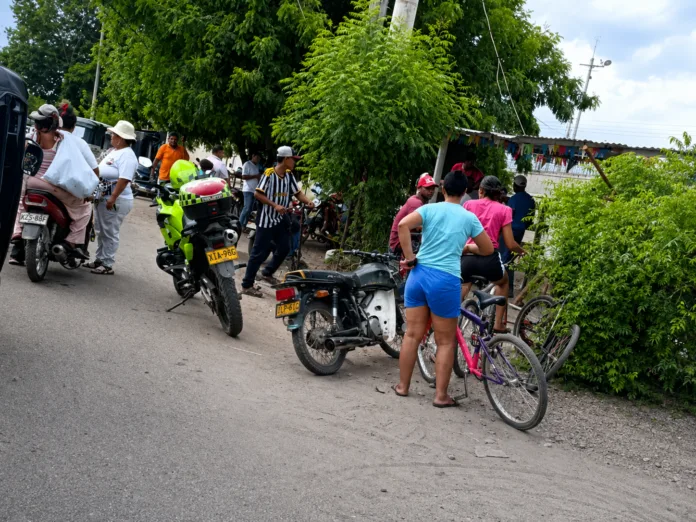 Lugar de la riña en Agustín Codazzi donde murió un hombre