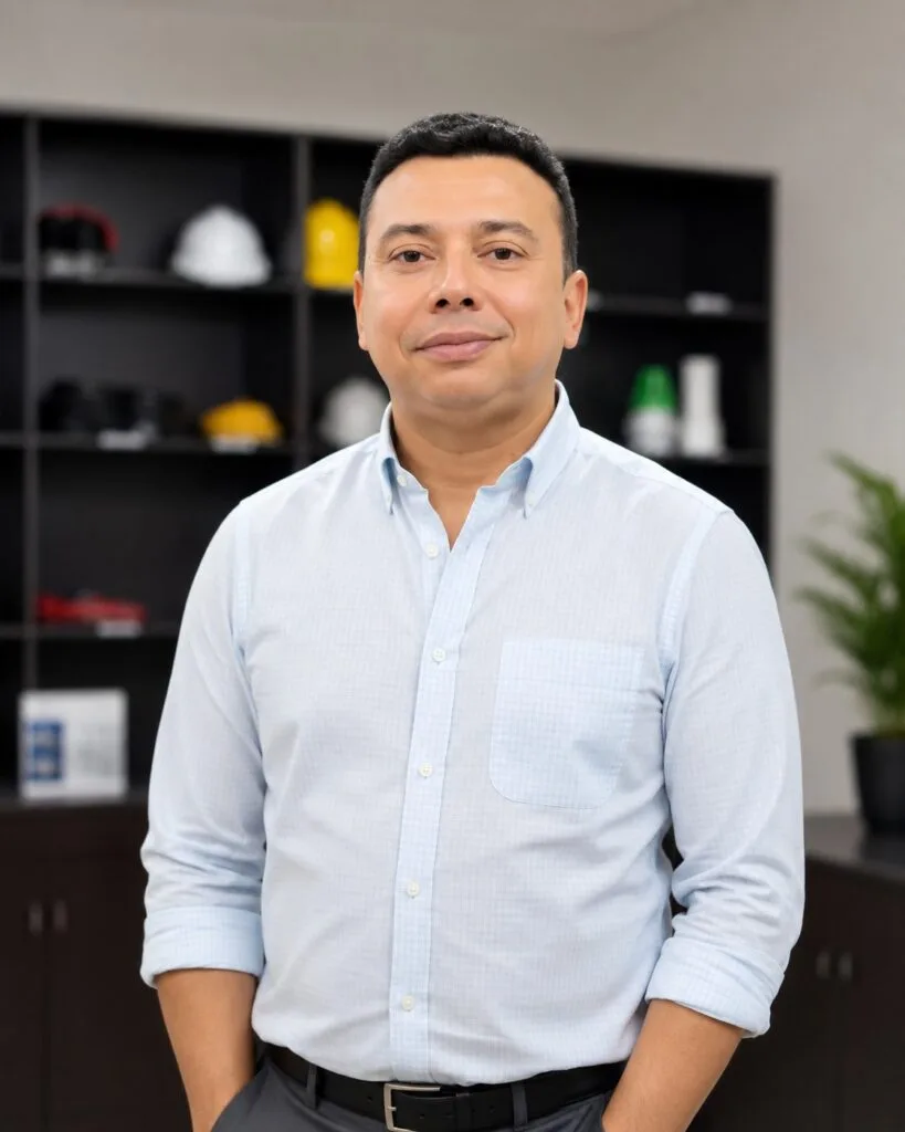 Antonio Ramón Nieto López, nuevo agente especial de Emdupar, posa en una oficina en Valledupar