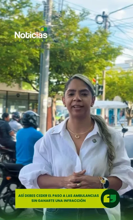Ambulancia circula por Valledupar en zona con cámaras de fotodetección