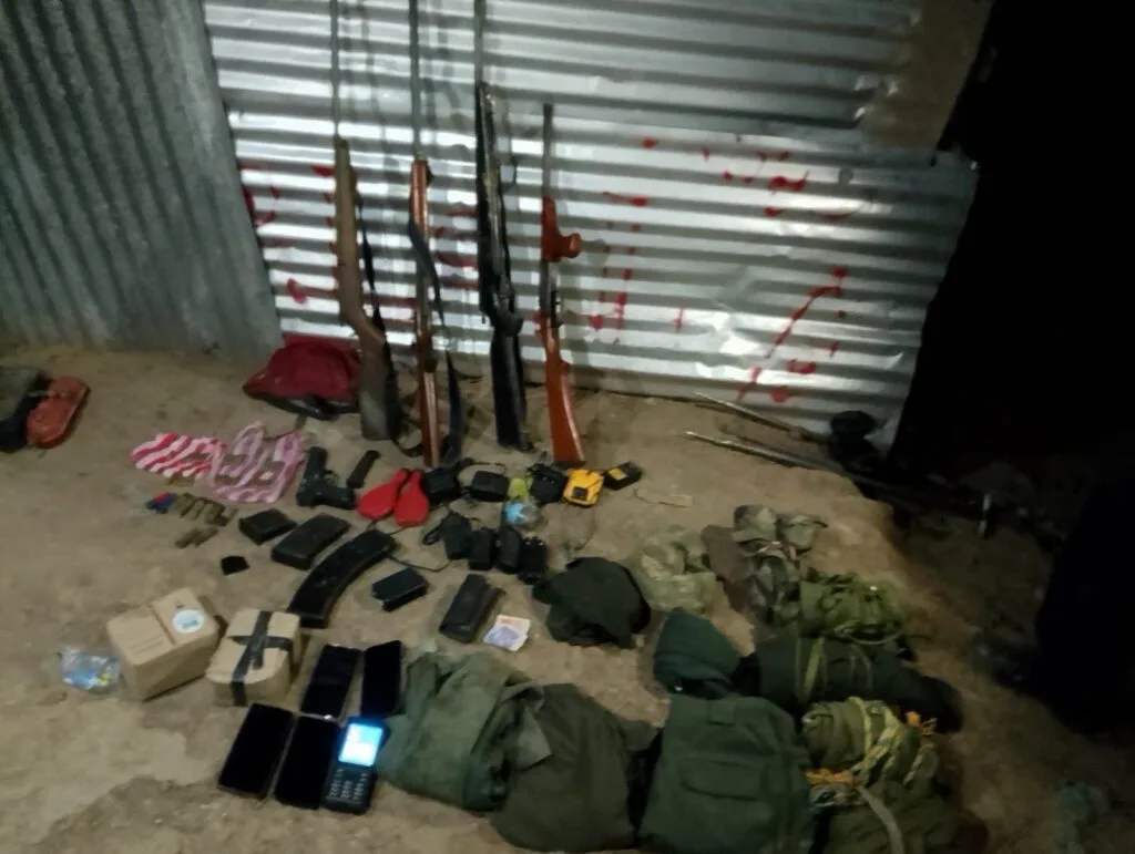 Armas y material incautado tras captura de señalados del ELN por ataque a Drummond en el Cesar