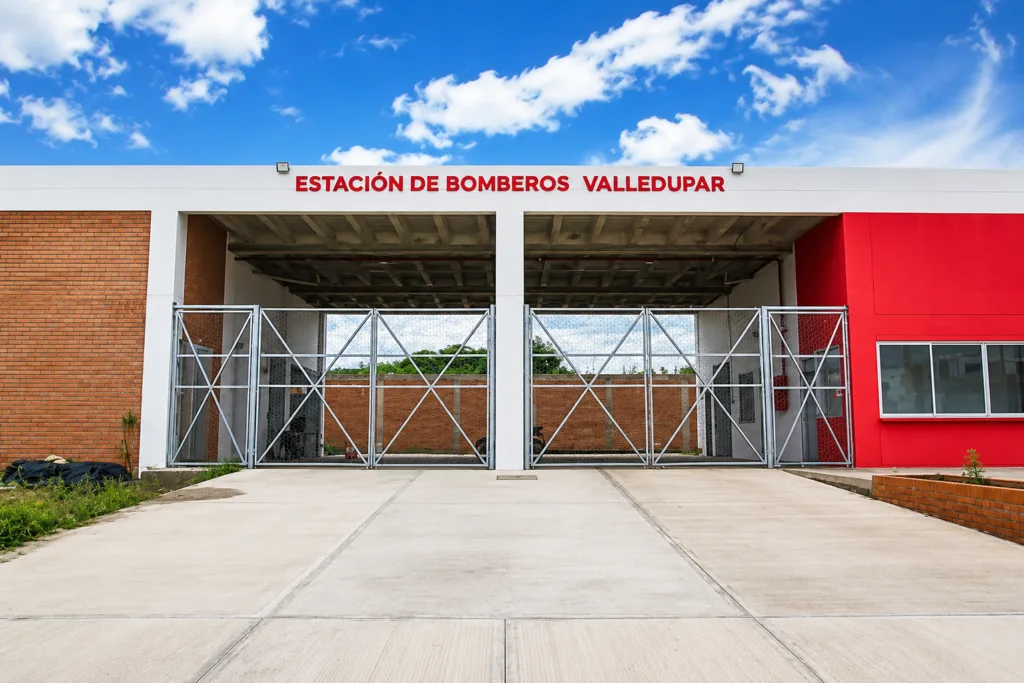 Fachada de la Estación de Bomberos de Valledupar