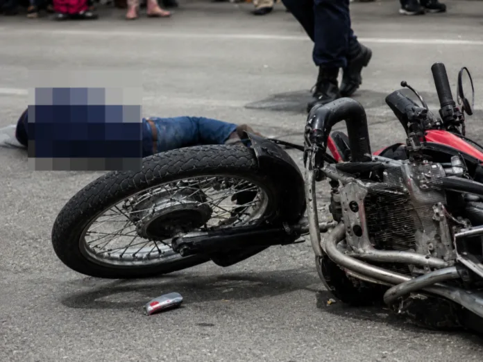 Motocicleta involucrada en choque de motos en Valledupar con una persona fallecida