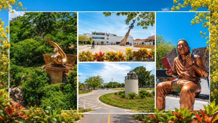 Collage de monumentos y espacios turísticos representativos de Valledupar