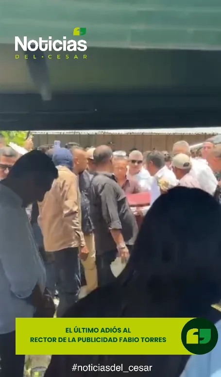 Cuerpo de Fabio Torres llega al cementerio Eccehomo de Valledupar