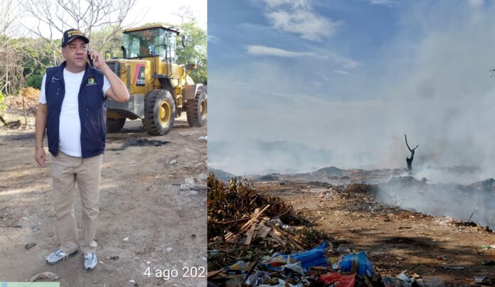 Monitoreo del incendio en El Tarullal de Valledupar