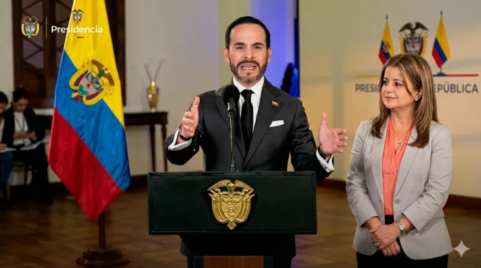 Presidente Abelardo De La Espriella y ministra Elsa Noguera anuncian revisión de fotomultas en Colombia.