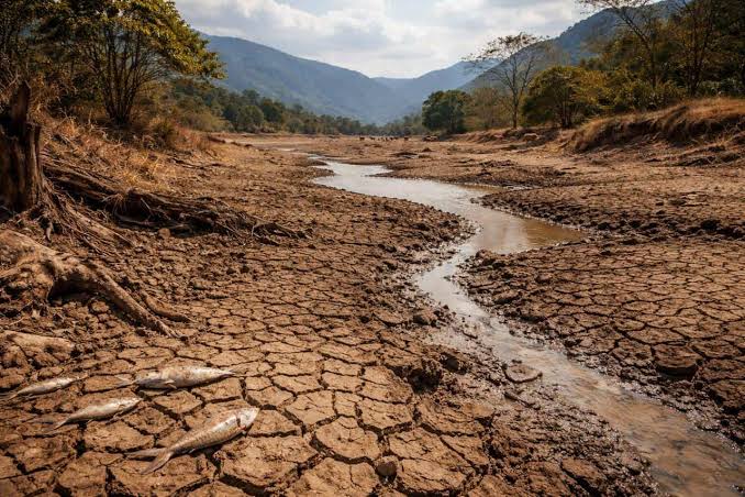 Cauce con poca agua y suelo agrietado que ilustra el riesgo de sequía por El Niño en Valledupar y el Cesar.