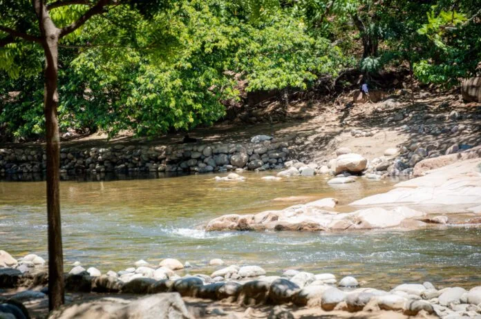 Río Guatapurí y ronda hídrica durante labores de recuperación del balneario Hurtado