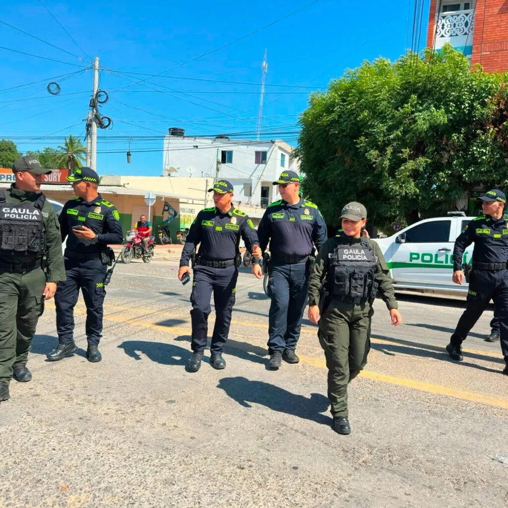 Uniformados del Gaula y la Policía Nacional realizan operativo de prevención contra la extorsión en Bosconia
