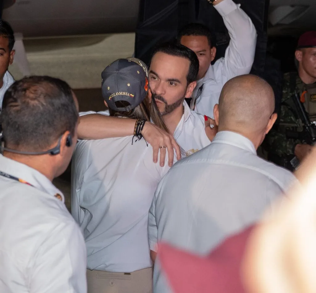 Abelardo De La Espriella durante el recibimiento a su llegada a Valledupar