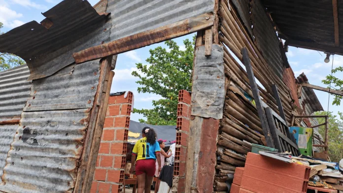 Vendaval en Chimichagua deja unas 70 personas afectadas y viviendas dañadas