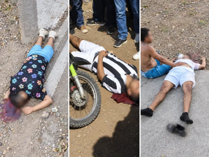 Escenas relacionadas con triple homicidio investigado en Los Venados y El Perro