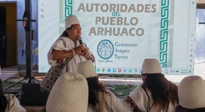 Autoridades del pueblo arhuaco participan en jornada conmemorativa por los 50 años de la Confederación Indígena Tayrona