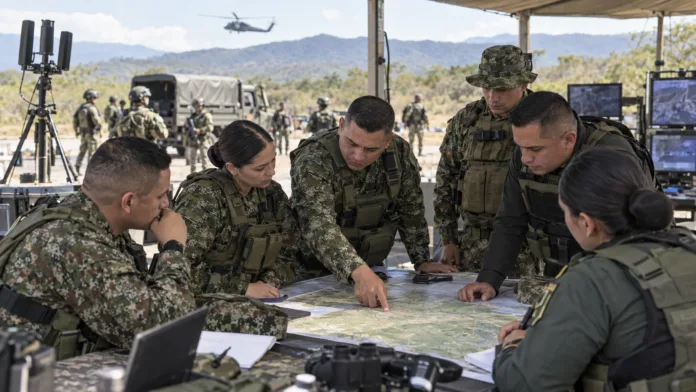 Fuerza de Tarea Conjunta Urano durante despliegue militar y policial en el Cesar