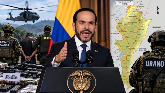 Abelardo De La Espriella presenta balance de seguridad con capturas, operativos y despliegue de la Fuerza Urano en el Cesar