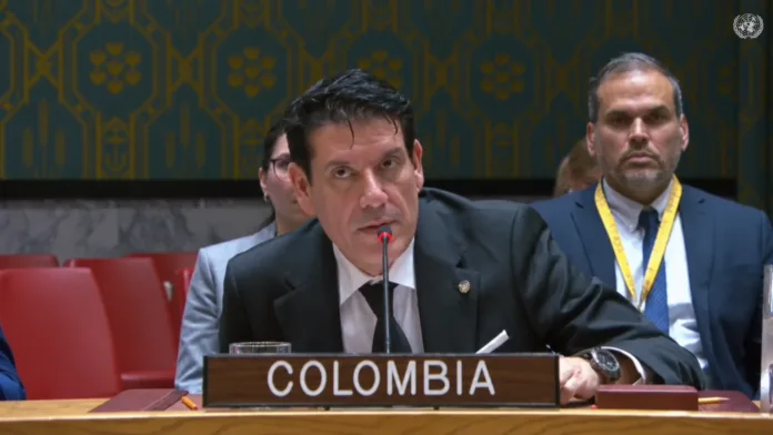 Mauricio Gaona fija la posición de Colombia ante el Consejo de Seguridad de la ONU